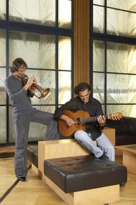 Bild: Ferenc Snétberger & Markus Stockhausen: Streams VÖ 21.9.2007 Enja/Soulfood