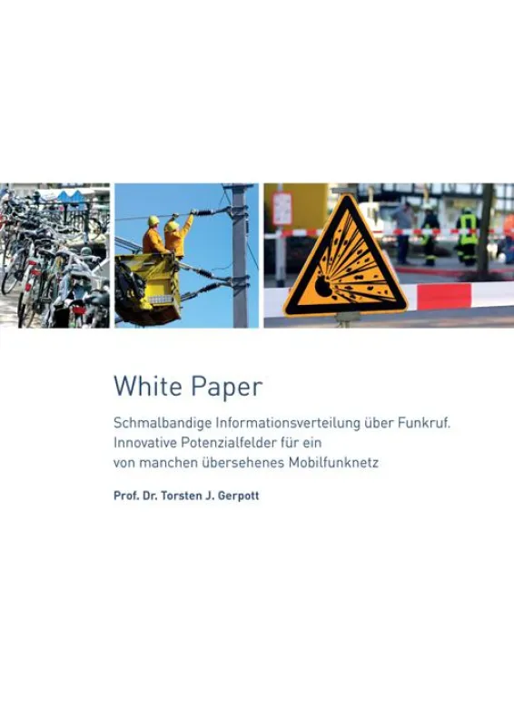 White Paper von Prof. Dr. Gerpott zum Innovationspotenzial von Funkruf
