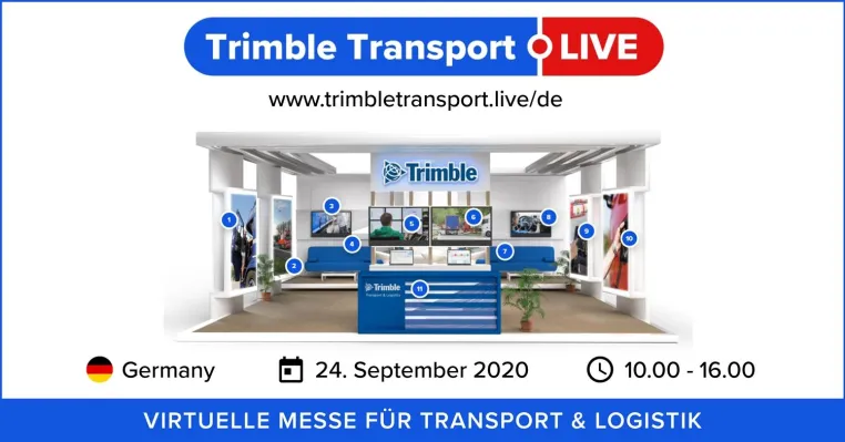 Trimble Transport Live: Trimble führt virtuelle Messe für Transport und Logistik durch Bild: Trimble Transport Live: Trimble führt virtuelle Messe für Transport und Logistik durch
