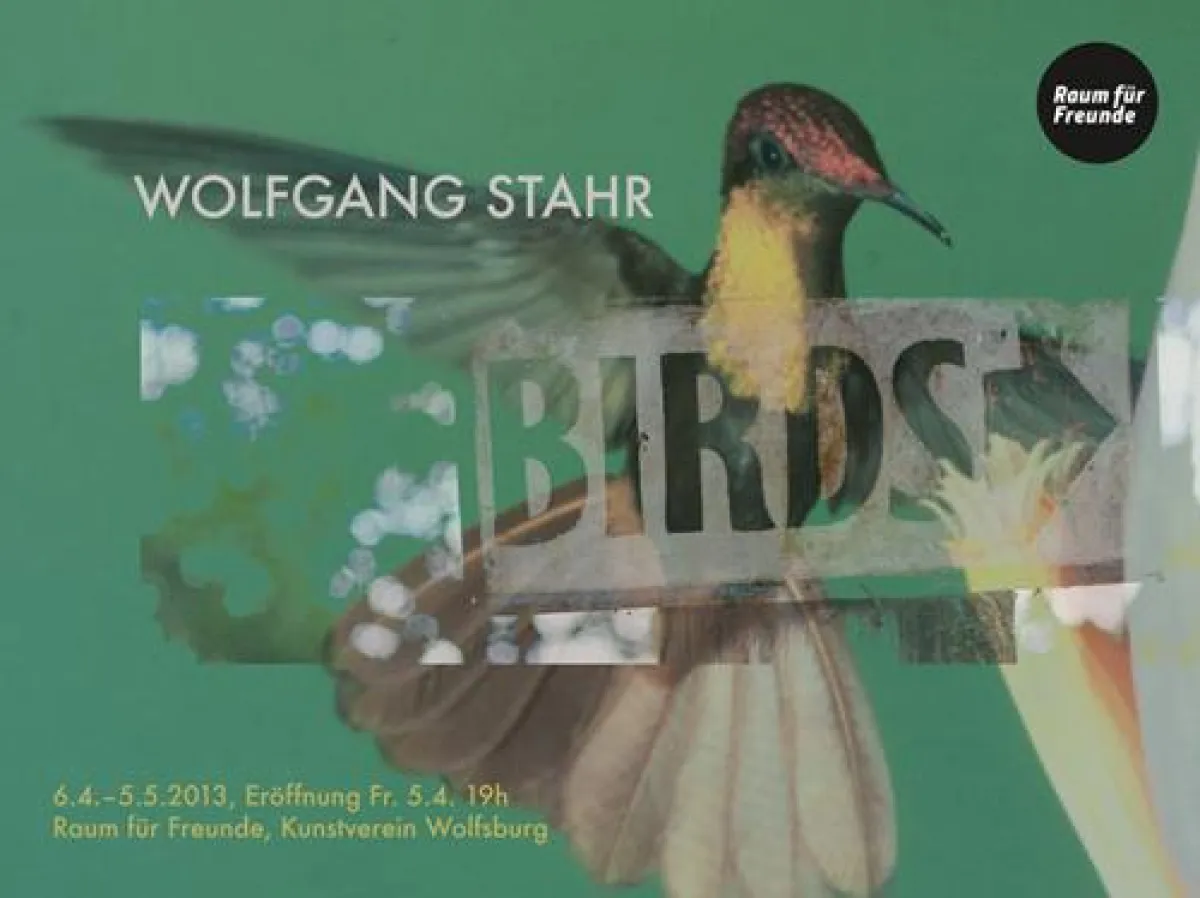 Einladungskarte Wolfgang Stahr BIRDS, Kunstverein Wolfsburg 2013