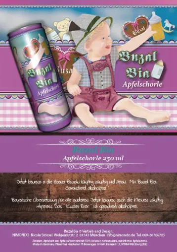 'Buzal Bia' - das erste bayerische Kinder-Bier Bild: 'Buzal Bia' - das erste bayerische Kinder-Bier
