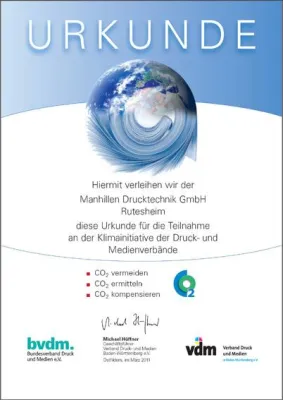 Bild: Aktiver Klimaschutz durch klimaneutrale Kartenproduktion