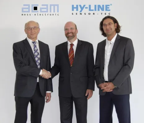 acam und HY-LINE Sensor-Tec vereinbaren Zusammenarbeit Bild: acam und HY-LINE Sensor-Tec vereinbaren Zusammenarbeit