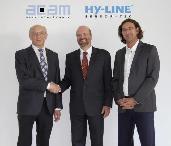 Bild: acam und HY-LINE Sensor-Tec vereinbaren Zusammenarbeit