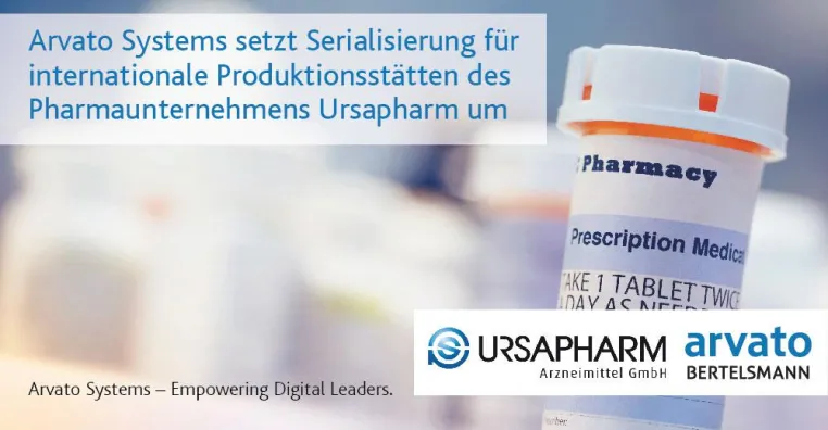 Ursapharm setzt auf Serialisierungslösung von Arvato Systems zur Erfüllung internationaler Anforderungen Bild: Ursapharm setzt auf Serialisierungslösung von Arvato Systems zur Erfüllung internationaler Anforderungen