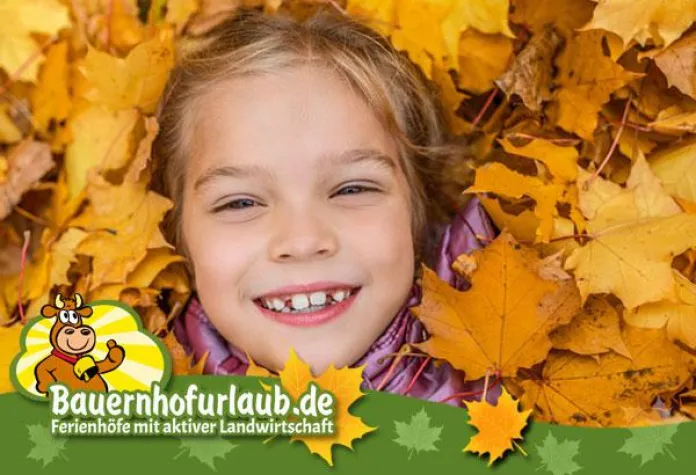 Bild: Urlaub auf dem Bauernhof im goldenen Herbst 2017