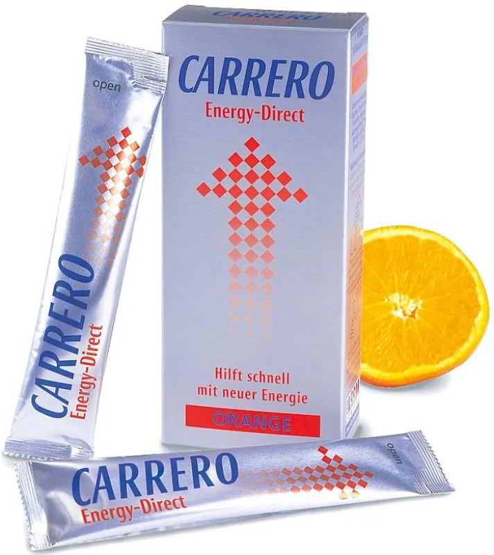 Der Flüssigzucker ?Carrero? im druck- und wasserfesten Alu-PE-Beutel als schnelle Hilfe bei Unterzuckerungen
