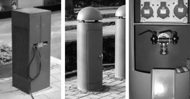 Bild: Optisch ansprechende Versorgungspoller sorgen für eine hochwertige kommunale Raumgestaltung