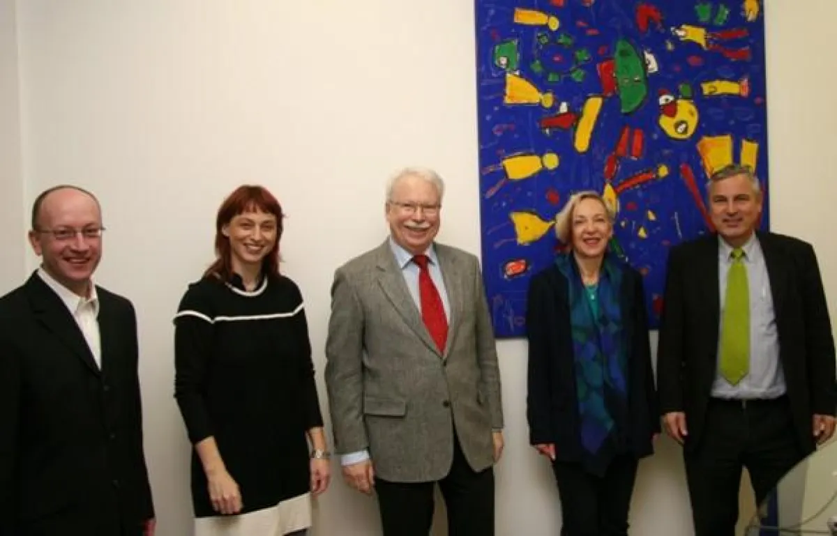 Bild von rechts: Ralph Nemnich, Christine Grüntzner-Kanis, Jürgen Fischer, Katja Strohhacker, Joachim Kress