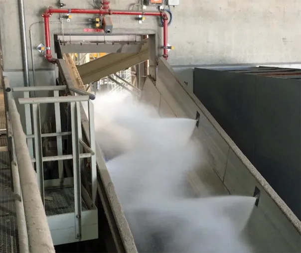 Bild: Förderbandanlagen in Recyclinganlagen brandschutztechnisch absichern