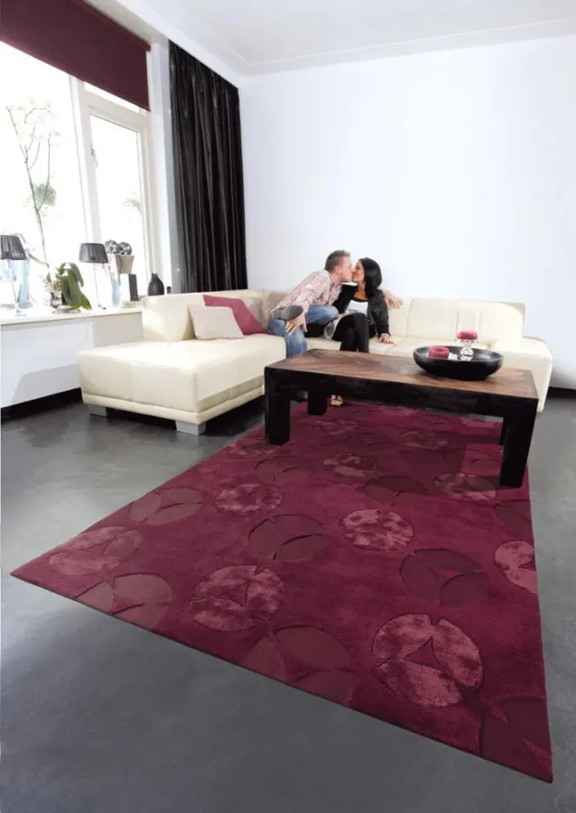 Teppichdesign 7600-45 „Royal“ Pol: „Espirelle“ Acryl; Muster (Glanz): Bambus; Muster (tief): Wollfilz Bild: tdx/Arte Espina