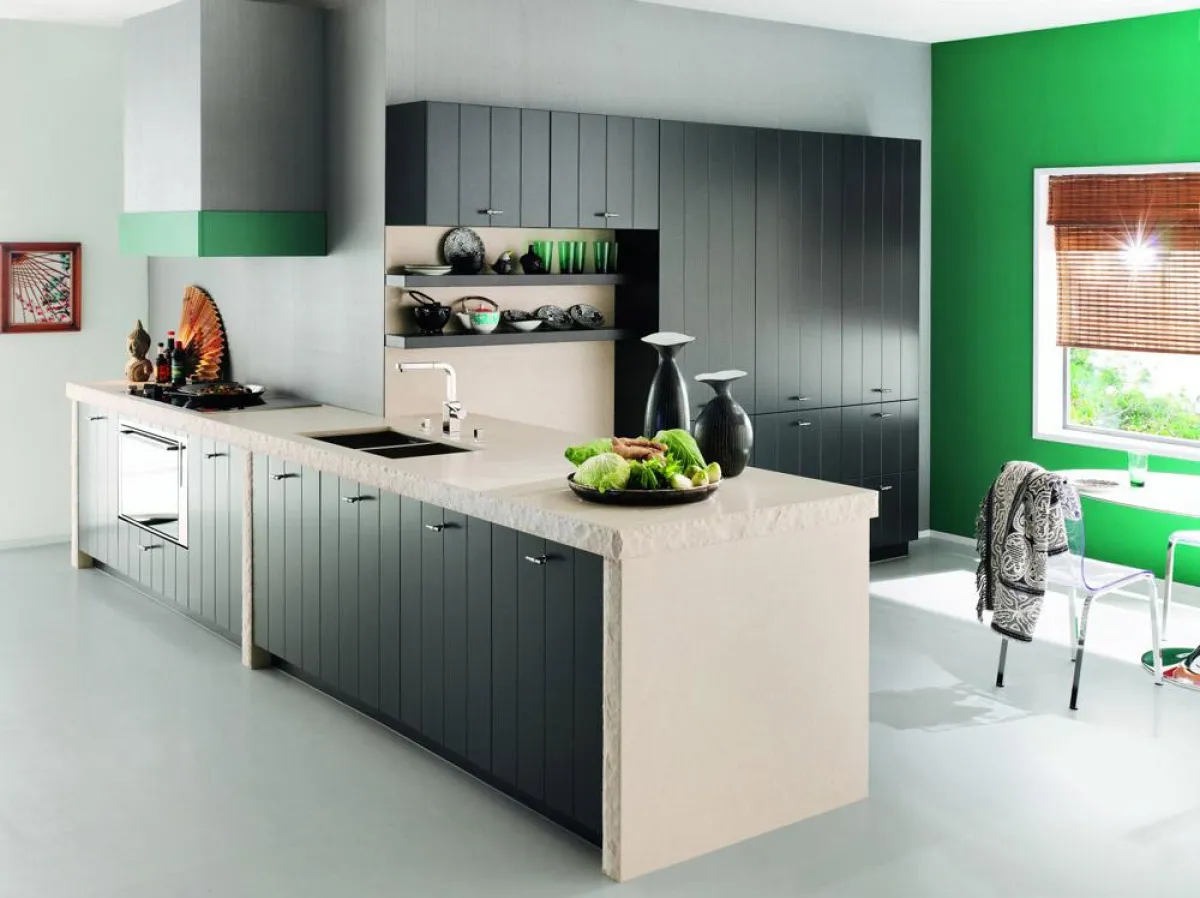 Küchenmeile: Ballerina präsentiert verschiedene Silestone®-Oberflächen.