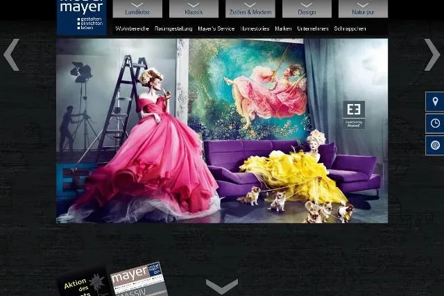 Bild: Neue Website von möbel mayer online – stilvoll und sympathisch