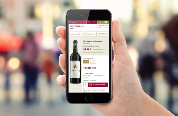 Bild: Mövenpick-Wein-Onlineshop im neuen Gewand - dotSource sorgt für maximale Usability im virtuellen Weinkeller