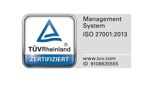 Bild: TÜV Rheinland zertifiziert die oraise Gruppe mit ISO 27001:2013