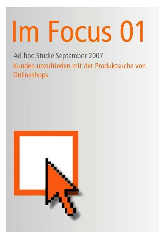 Kunden unzufrieden mit der Produktsuche von Onlineshops Bild: Kunden unzufrieden mit der Produktsuche von Onlineshops