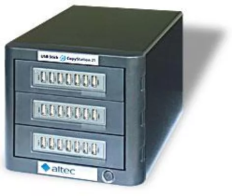 Neue altec USB Stick CopyStation 21 ermöglicht schnelle Content-Duplizierung auf USB-Sticks Bild: Neue altec USB Stick CopyStation 21 ermöglicht schnelle Content-Duplizierung auf USB-Sticks