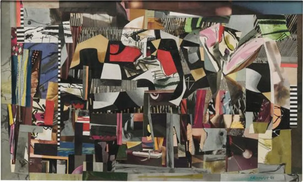 Ad Reinhardt, Collage, 1940, Papiercollage, 26,7 x 44,5 cm, 10 x 17 ½ in.