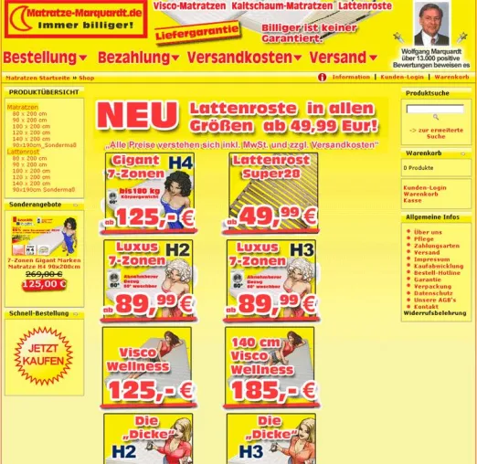 Bild: Matratzen-Shop mit neuer Domain – Umfimrierung von Matratze-Marquardt erfolgt