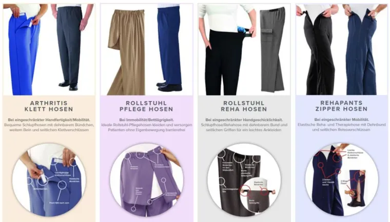 Bild: Die 4 Hosentypen für verschiedene Ansprüche