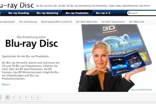 Bild: So ensteht eine Blu-ray Disc - Neue Website zeigt wie Profis arbeiten und gibt Tipps zur Blu-ray Produktion