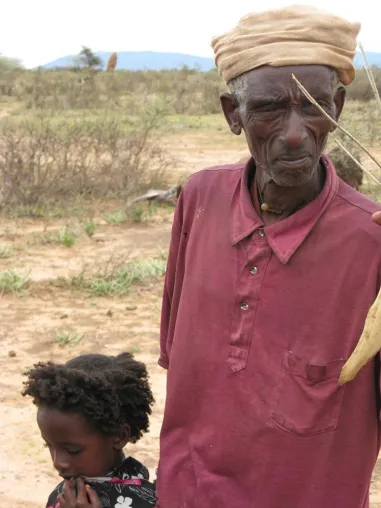 Bild: Alte Menschen in Äthiopien und Kenia bei der Nothilfe vernachlässigt