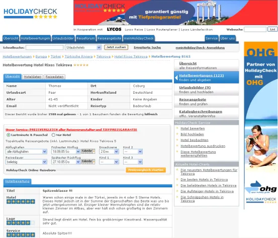 HolidayCheck.de: Urlaubsberatung, die hält, was sie verspricht Bild: HolidayCheck.de: Urlaubsberatung, die hält, was sie verspricht