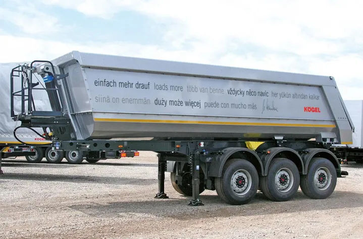 Kögel Mulden-Kipper – jetzt auch mit 27 m³ Mulde Bild: Kögel Mulden-Kipper – jetzt auch mit 27 m³ Mulde