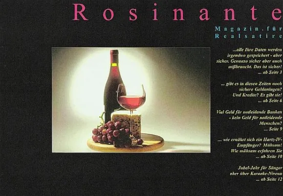 Bild: Rosinante - Magazin für Realsatire - neu erschienen