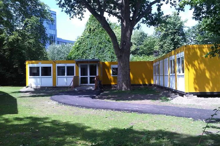 Bild: Kindertagesstätte der TU Berlin setzt auf mobile Raumlösungen - ELA sichert Betrieb während der Sanierungen