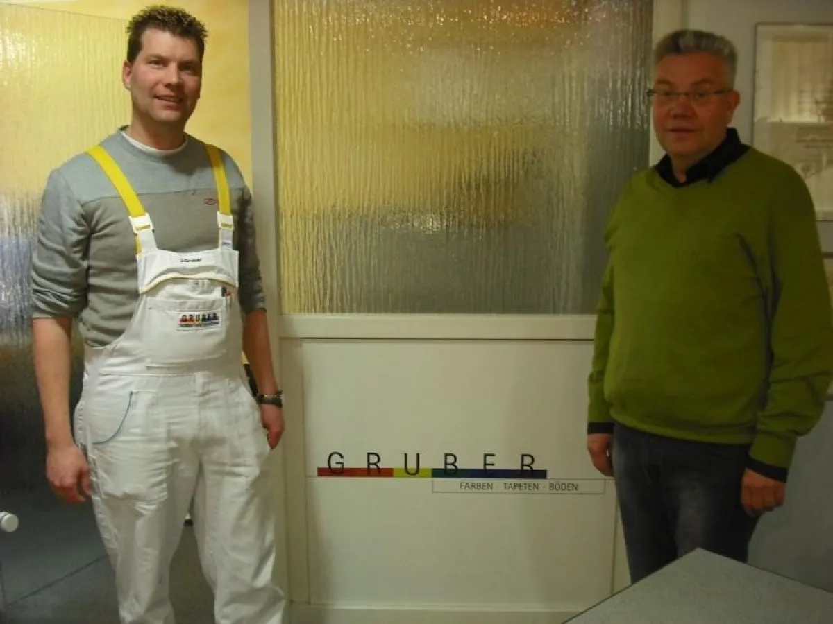 Vater Franz-Josef und Sohn Jörg  führen die Gruber GmbH & Co. KG © Akzo Nobel Deco GmbH | Geschäftsbereich Marke Sikkens