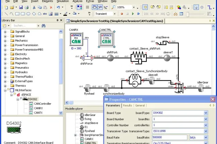 Bild: SimulationX-Schnittstelle beschleunigt Modelltransfer zu dSPACE-Echtzeitplattformen
