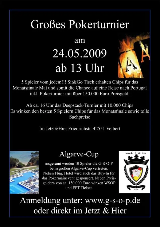 Pokerturnier in Velbert