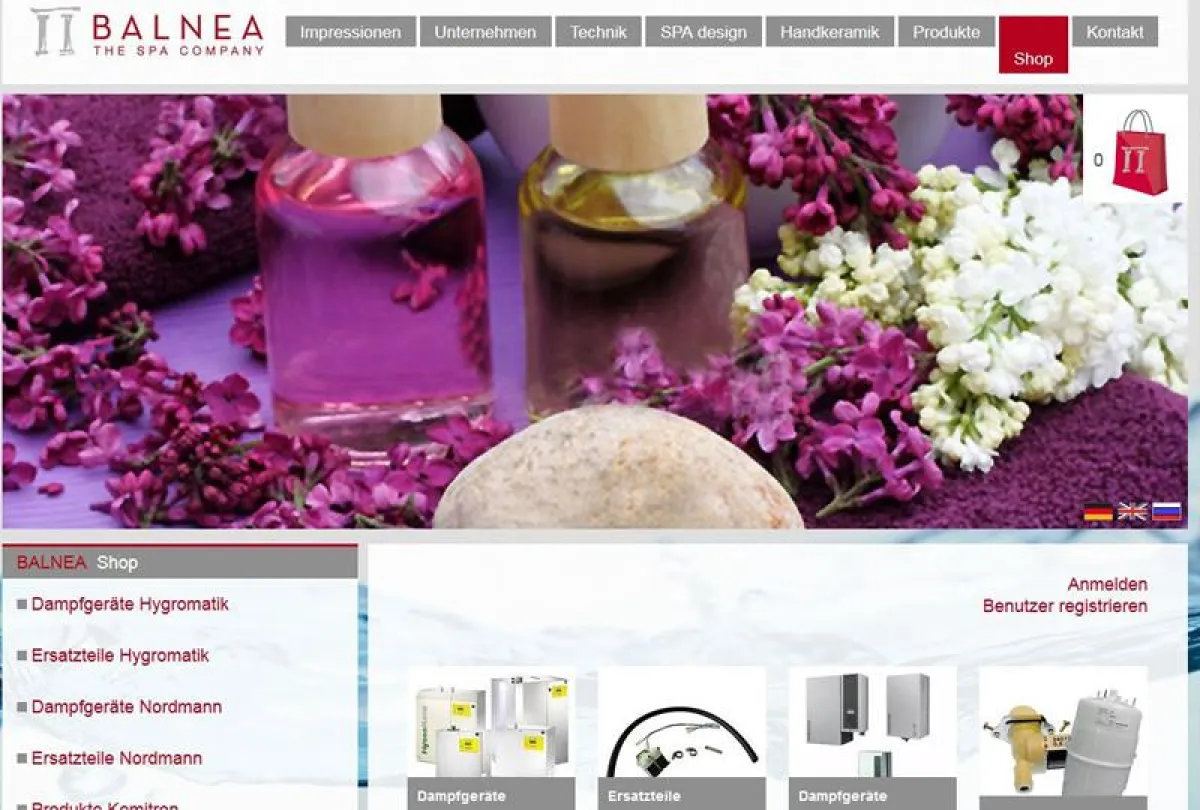 BALNEA Spa Shop online