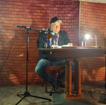 Bild: Martin Semmelrogge Rock and Read musikalisch begleitet von Hans Rohe