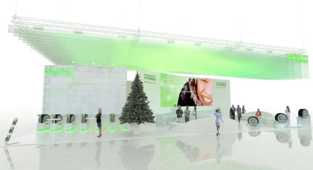 Bild: Nokian Tyres in der Arktis auf der Messe Reifen 2016 in Essen