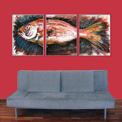 Die virtuelle Ausstellung „Wie kommt der Fisch an die Wand ?“ bringt jede Woche frischen Fisch ins Netz Bild: Die virtuelle Ausstellung „Wie kommt der Fisch an die Wand ?“ bringt jede Woche frischen Fisch ins Netz