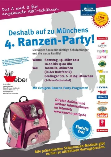 4. Ranzenparty in München am 19.03.2011 in der Tonhalle ( Kultfabrik ) Bild: 4. Ranzenparty in München am 19.03.2011 in der Tonhalle ( Kultfabrik )