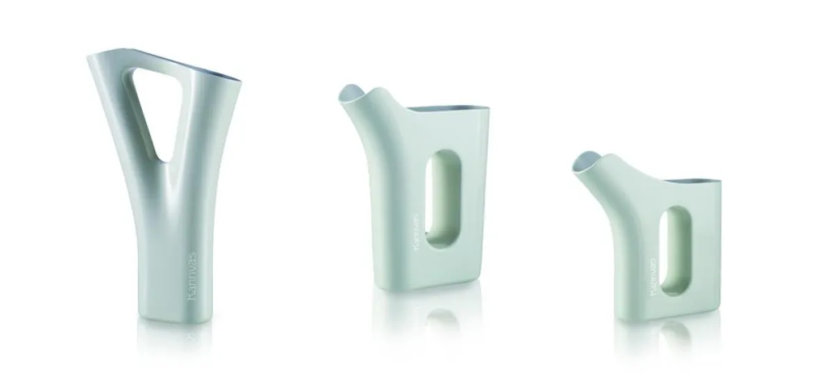 WHITE ID - KANNVAS PURE, Keramikvase und -Kanne