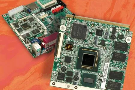 Qseven embedded Modul und Base-Board Bild: Qseven embedded Modul und Base-Board