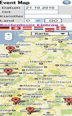 Bild: EVENT-MAP ist im Internet gestartet.