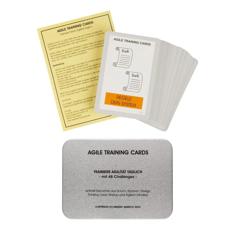 Die AGILE TRAINING CARDS in der Übersicht