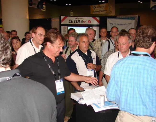 CSG feiert den Erfolg von STHENO/PRO auf der PTC/USER World 2007 Bild: CSG feiert den Erfolg von STHENO/PRO auf der PTC/USER World 2007