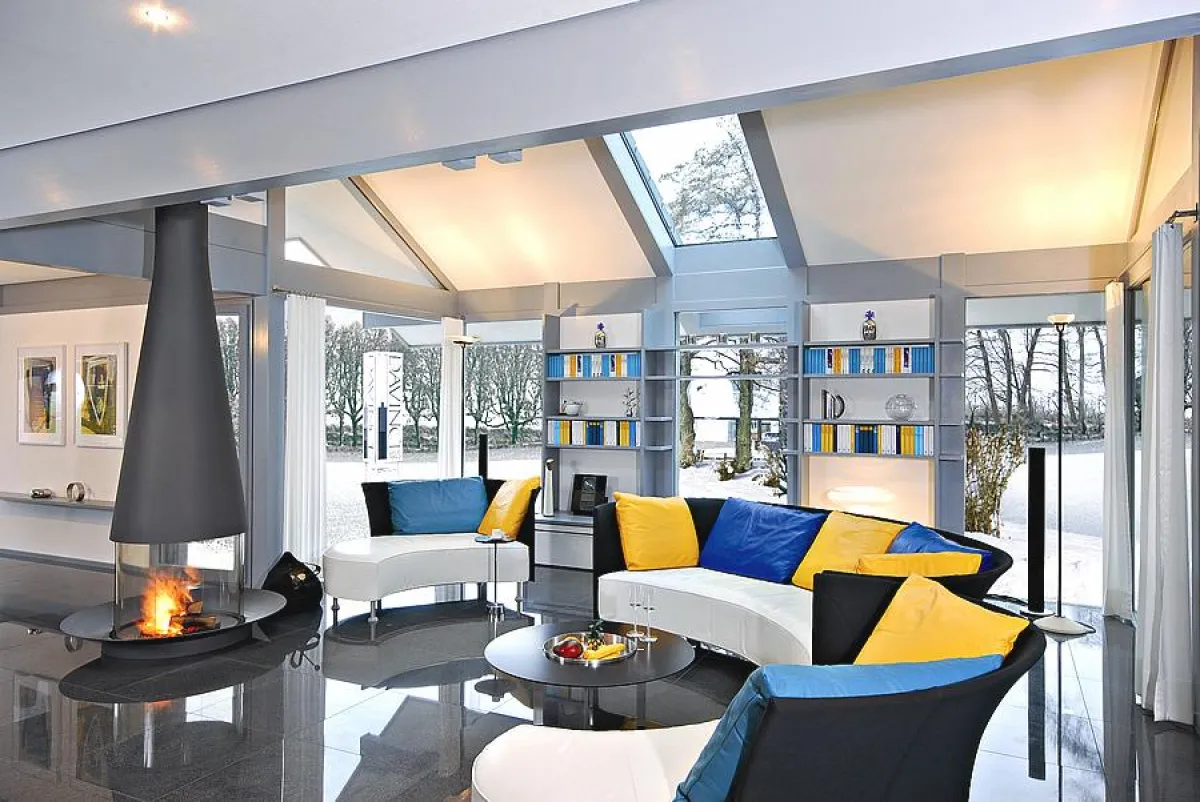 Wohnbereich des Musterhauses in Wuppertal