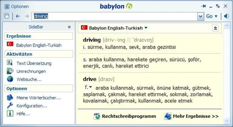 Bild: Neu von Babylon: Türkisch-Wörterbücher