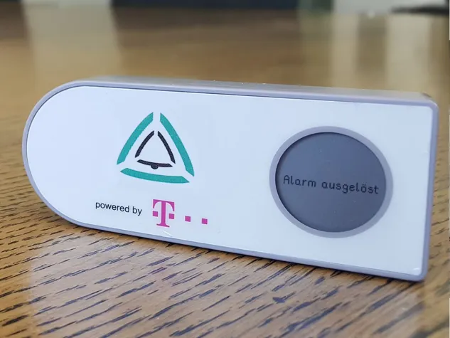 Bild: Mitarbeiterschutz durch mobilen Alarmsender