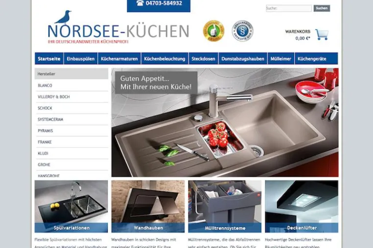 Bild: Nordsee-Küchen mit neuer Website online