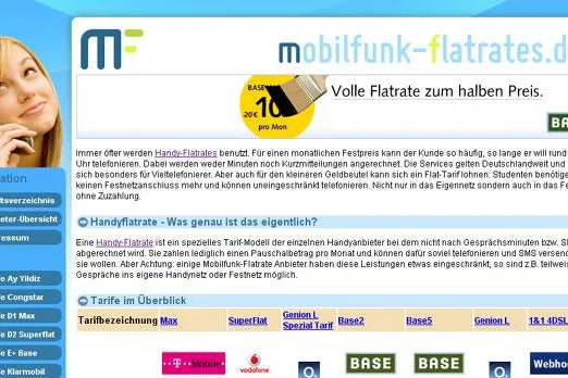 Immer die beste Handy-Flatrate finden Bild: Immer die beste Handy-Flatrate finden