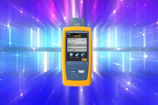 Bild: Allmos Electronic präsentiert den neuen DSX-600 von Fluke Networks