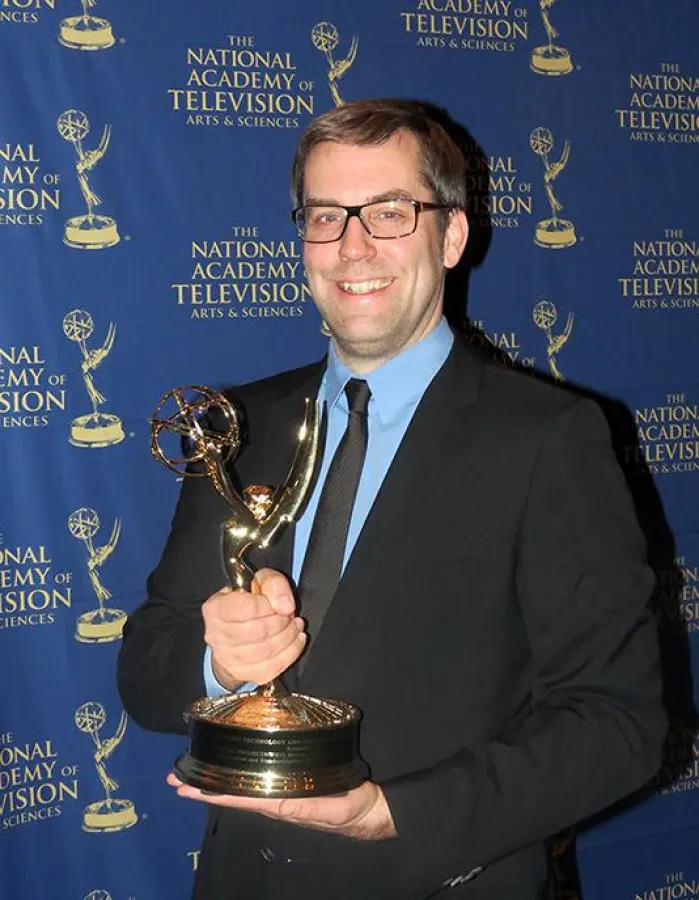 Thomas Schierl bei der Emmy-Verleihung